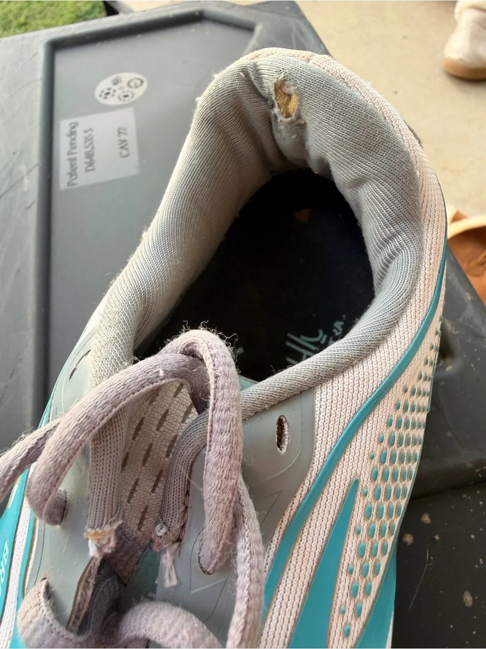 Brooks Women’s Athletic Running Shoes in Light Gray and Teal Blue